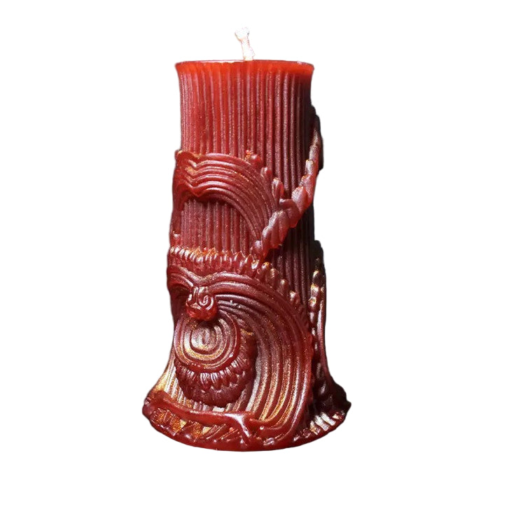 Vergoldete Tropfsäulenkerze